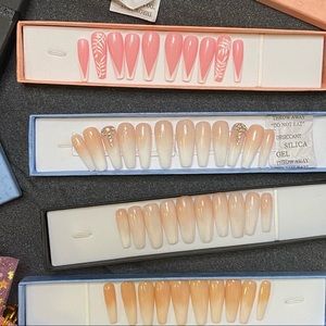 🔥🔥 customize press on nails with acrylic 🔥🔥